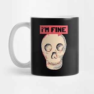 Vintage Smiling Skull Mug